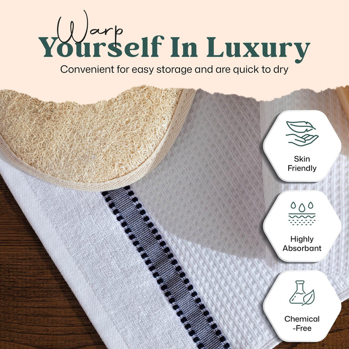 Patrisa Washcloth 13x13 inch White