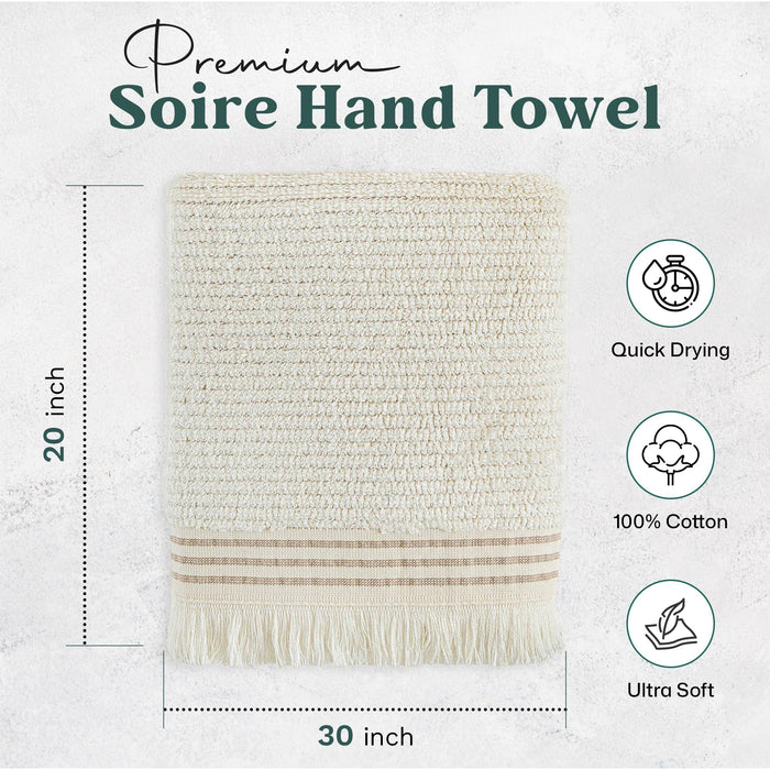Soire Hand Towel 20x30 inch Natural