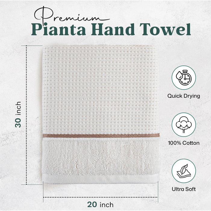 Pianta Hand Towel 20x30 inch Natural