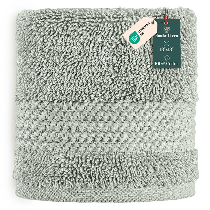 Eva Washcloth 13x13 inch Smoke Green