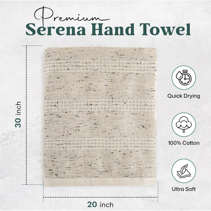 Serena Hand Towel 20x30 inch Natural