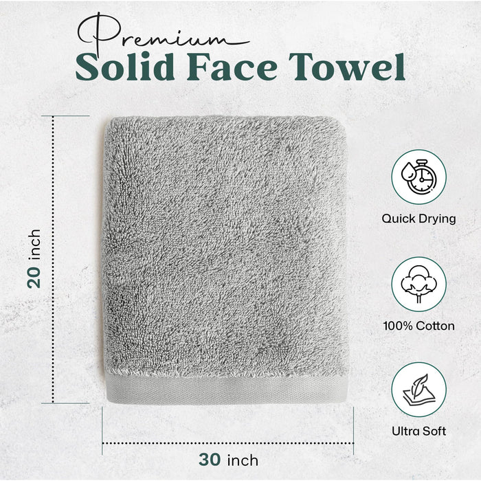 Solid Hand Towel 20x30 inch Pearl Blue