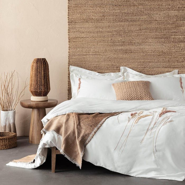 Silvi Cal King Duvet Cover 106x92 inch Ecru