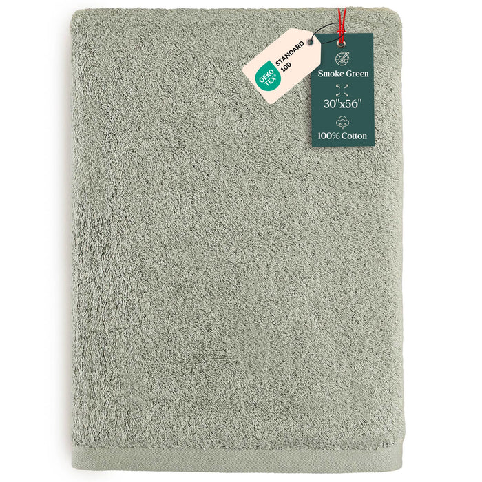 Solid Bath Towel 30x56 inch Smoke Green